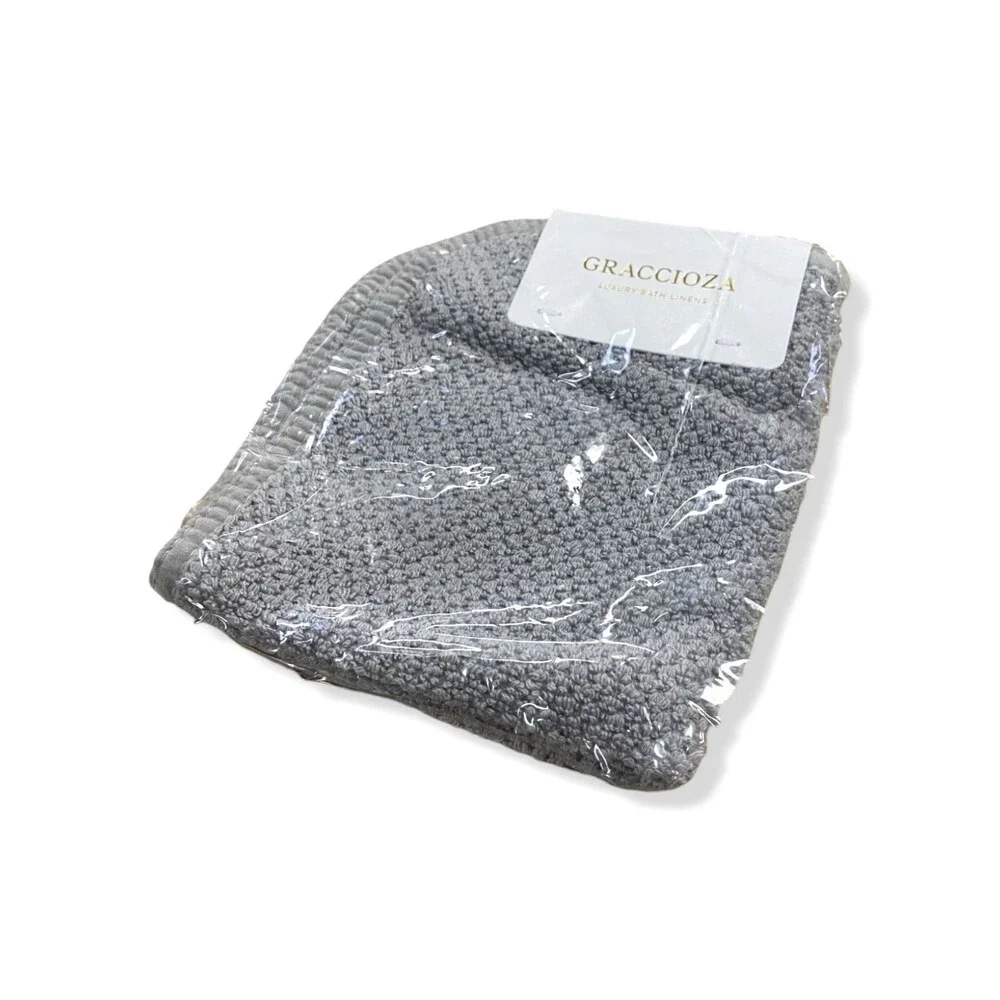 $24 Graccioza Silver Bee Waffle Bathroom Wash Cloth Face Towel 12
